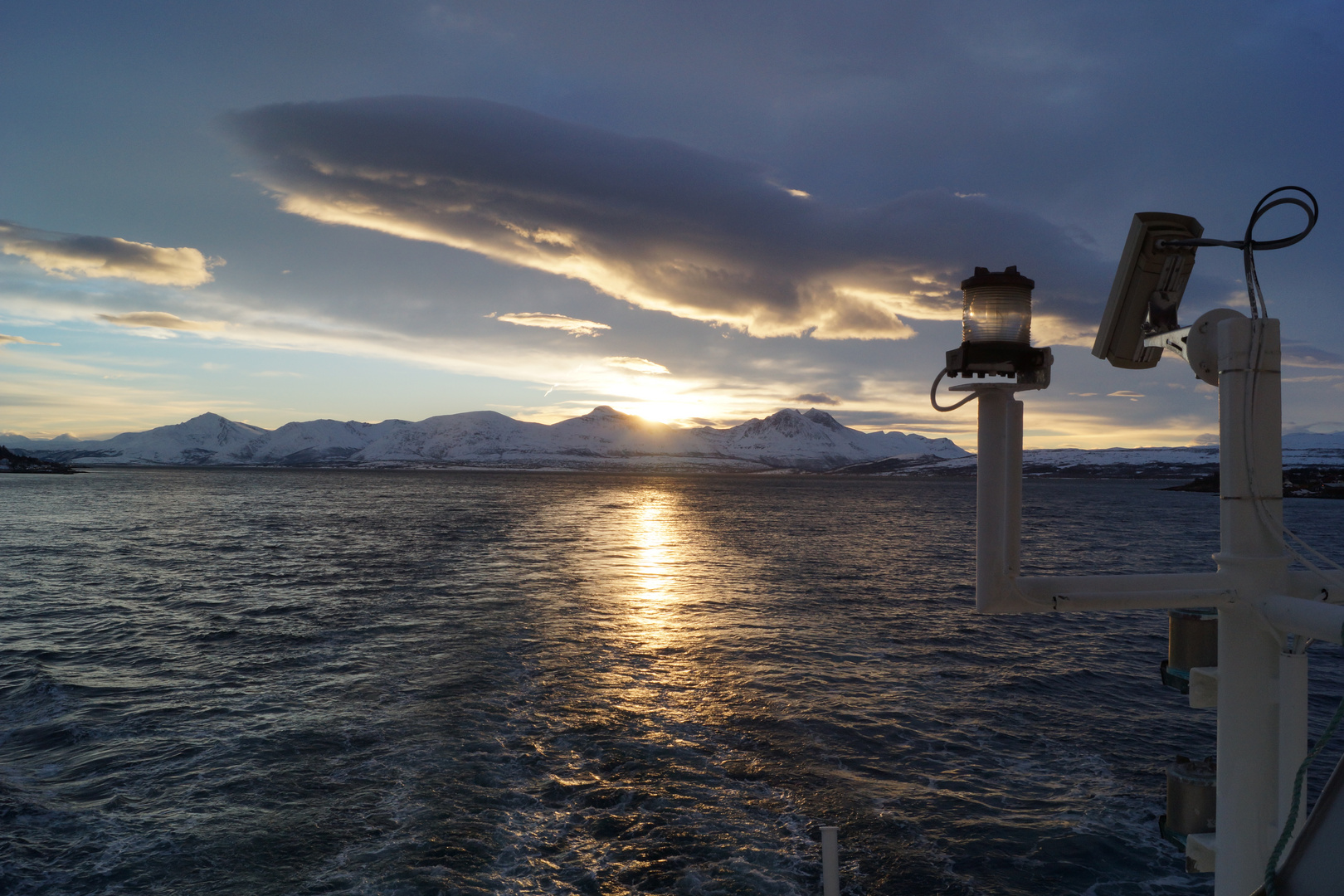 Sonnenaufgang bei Tromsø