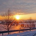 Sonnenaufgang beim Cottaer Spitzberg am Rande der Sächsichen Schweiz...