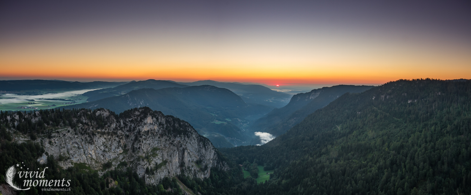 Sonnenaufgang beim Creux du Van