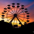 Sonnenaufgang beim Riesenrad in Kassel