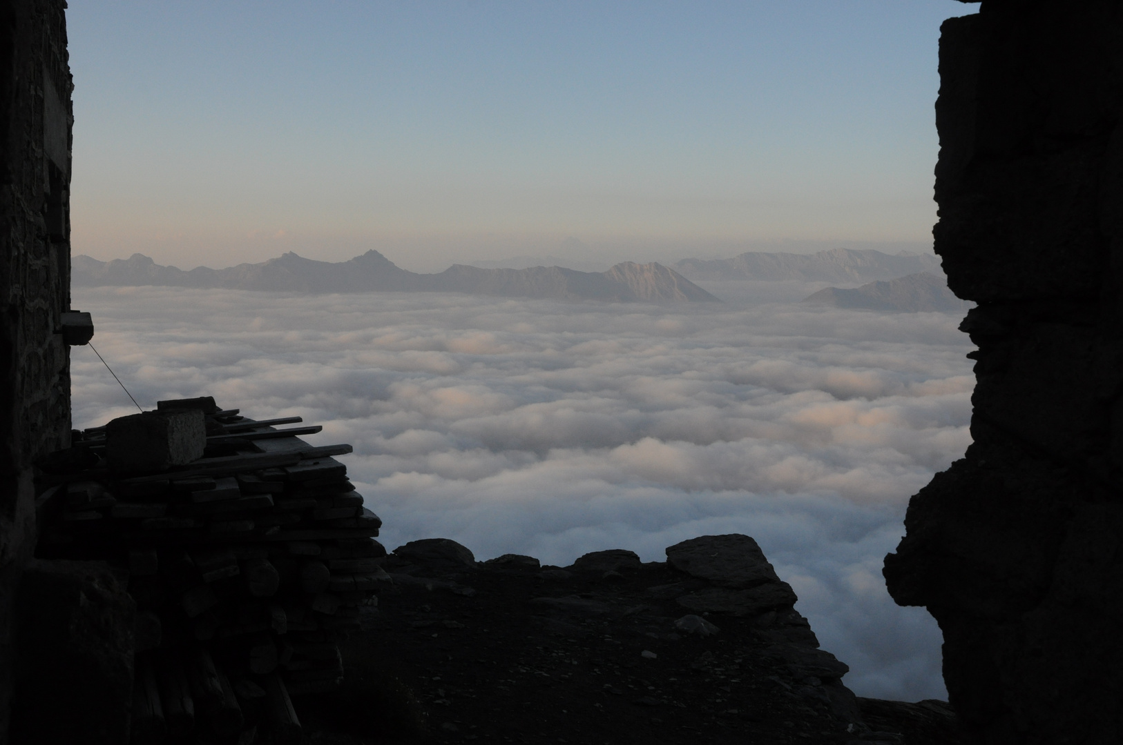 Sonnenaufgang beim Rifugio Cà d’Asti