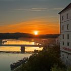 Sonnenaufgang beim Schloss Museum Linz