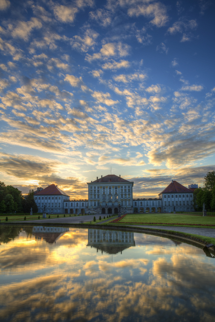 Sonnenaufgang beim Schloss Nymphenburg (1)