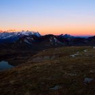 Sonnenaufgang Berner und Walliser Alpen