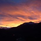 Sonnenaufgang Blick aufs Oberwallis