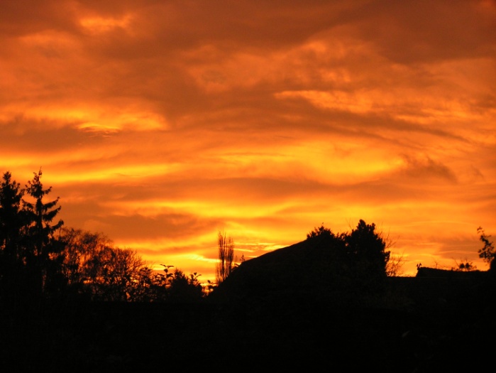 Sonnenaufgang - "Brennender Himmel"