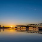 Sonnenaufgang Brücke B209 Lauenburg/Elbe