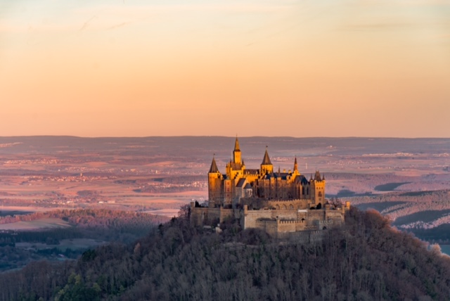 Sonnenaufgang, Burg Hohenzollern, Hechingen