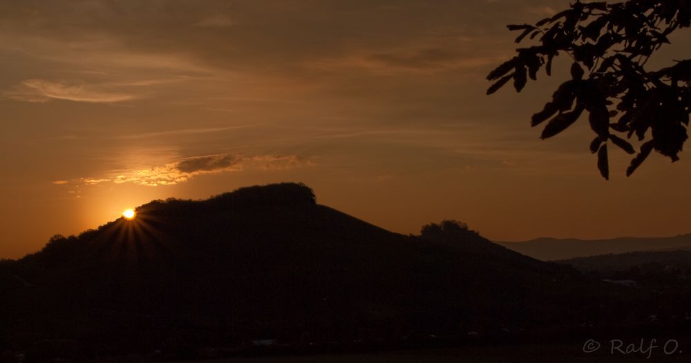 Sonnenaufgang, Burgruine Weibertreu