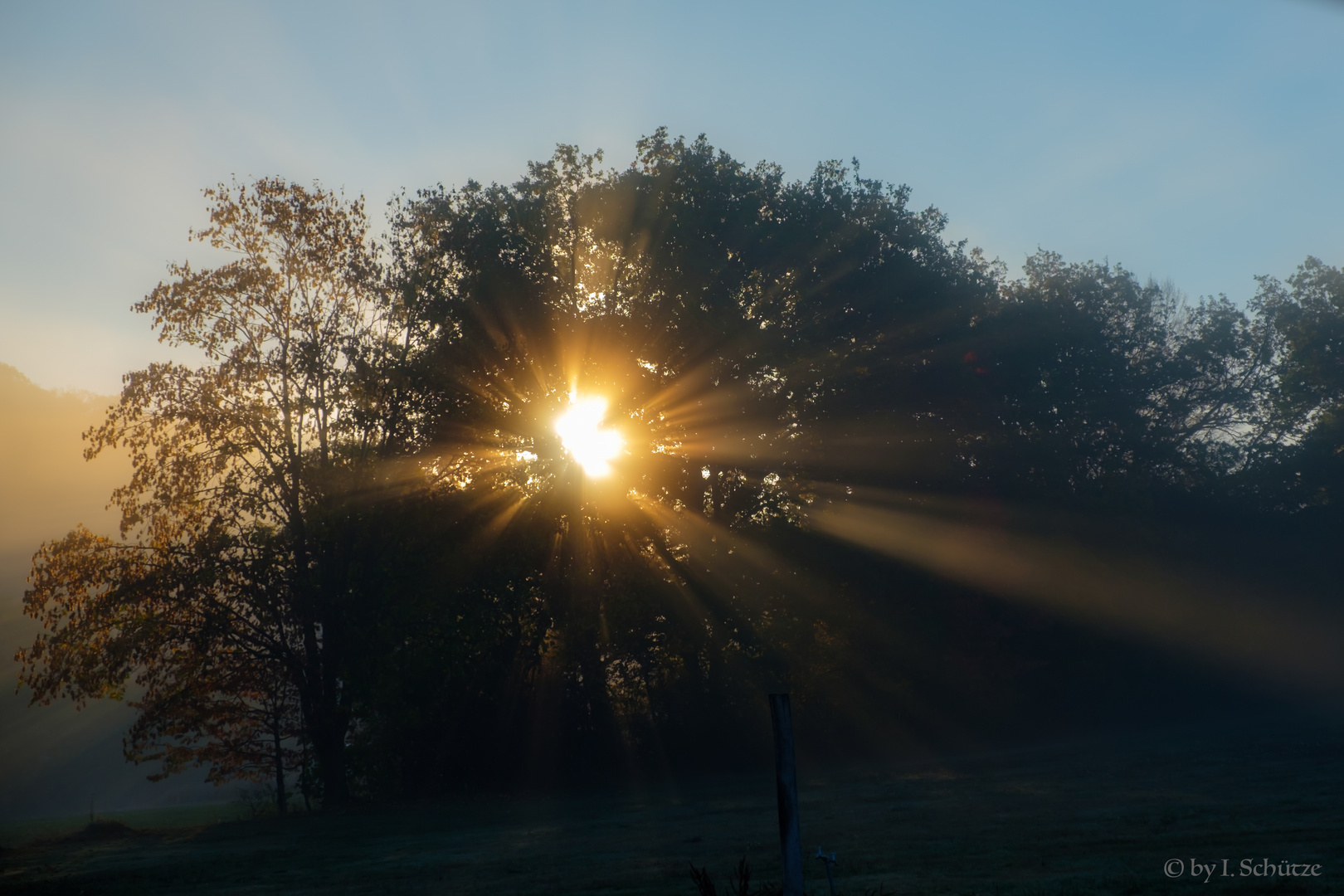 Sonnenaufgang Campingplatz Asel/Süd