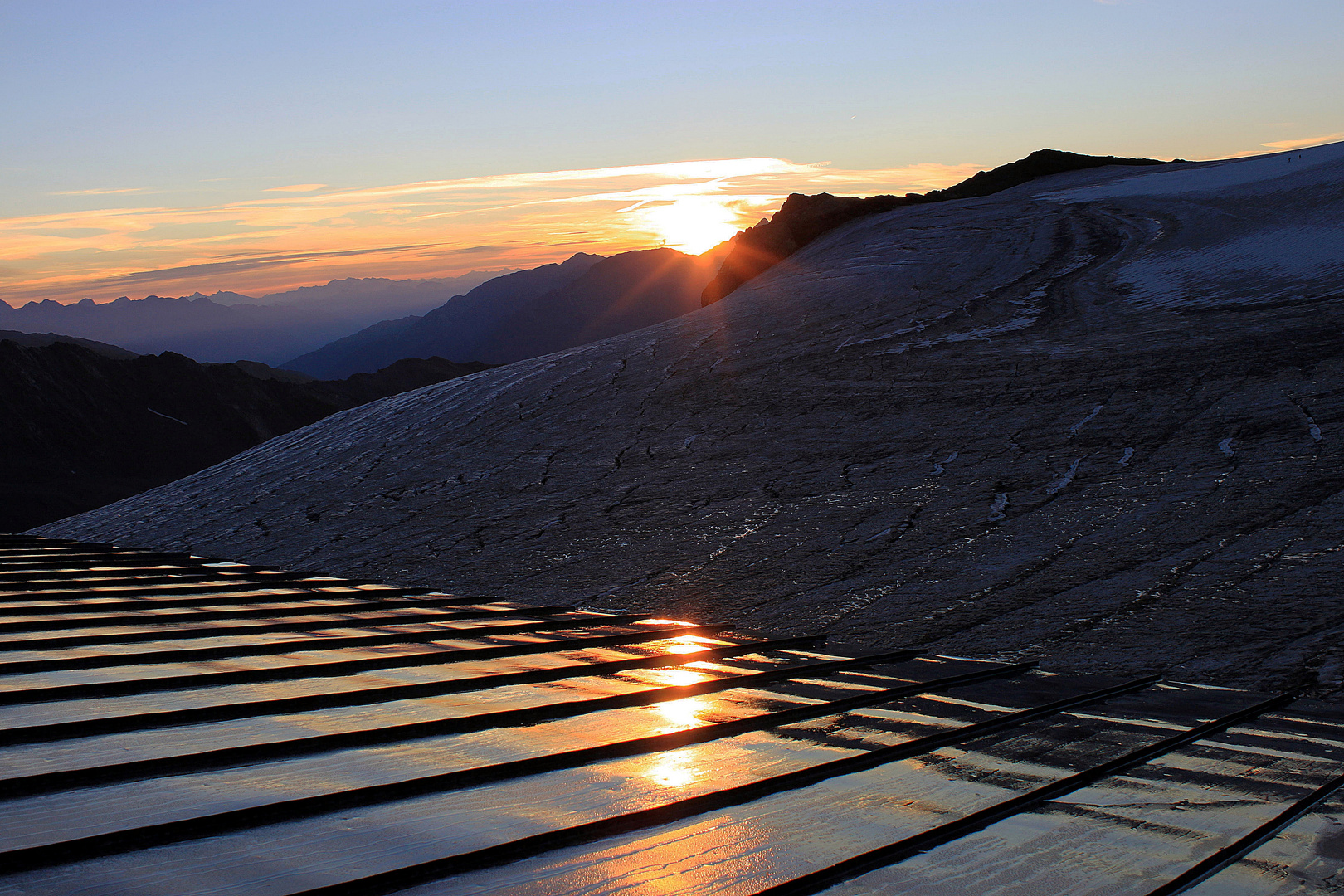 Sonnenaufgang Casatihütte