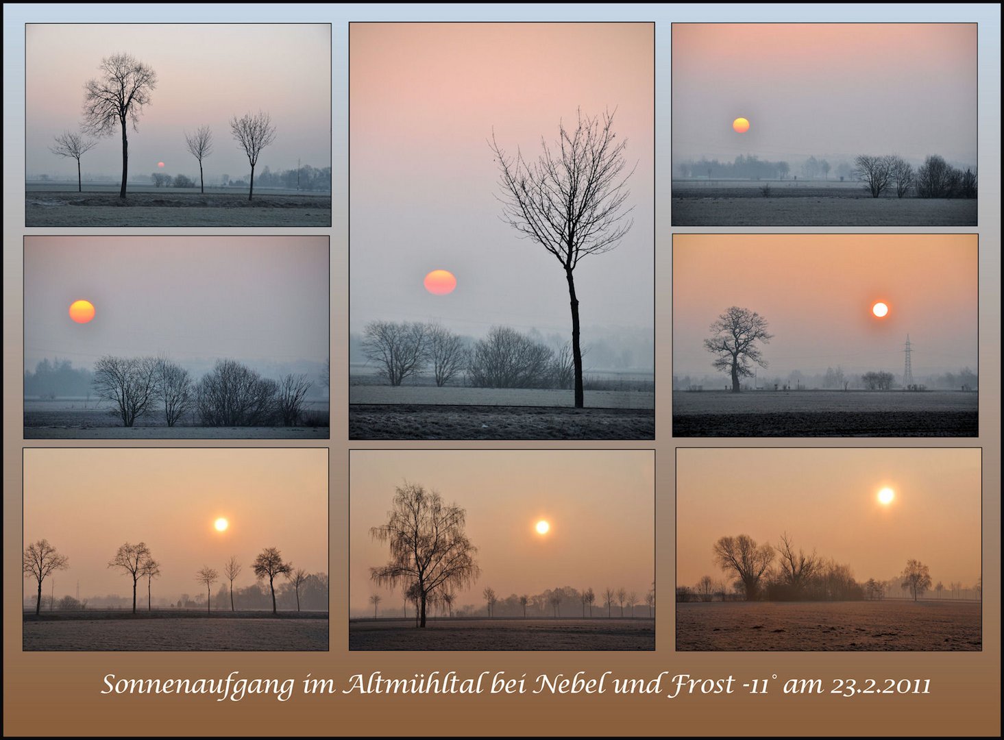 Sonnenaufgang... Collage