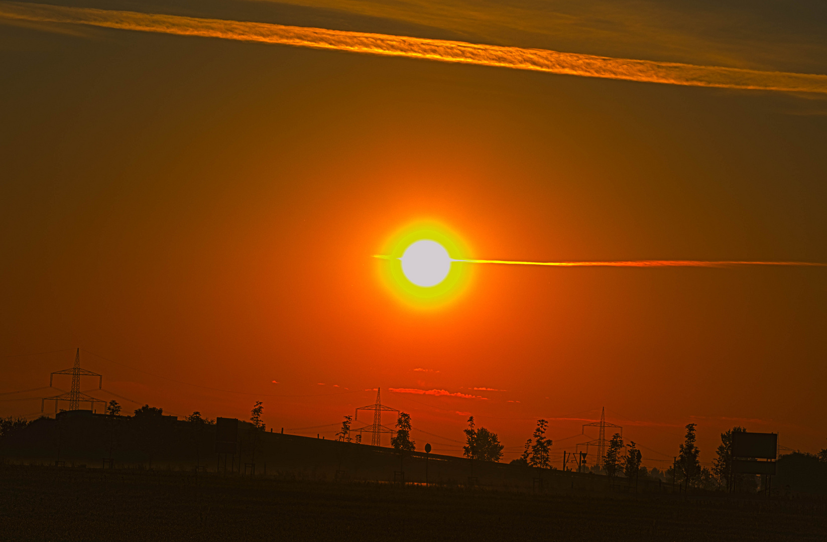 Sonnenaufgang, Delitzsch