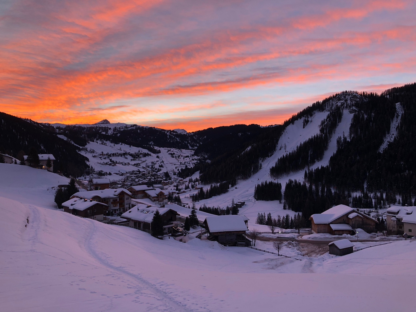 Sonnenaufgang Dolomiten