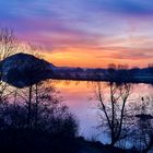 Sonnenaufgang Donau bei Donaustauf 