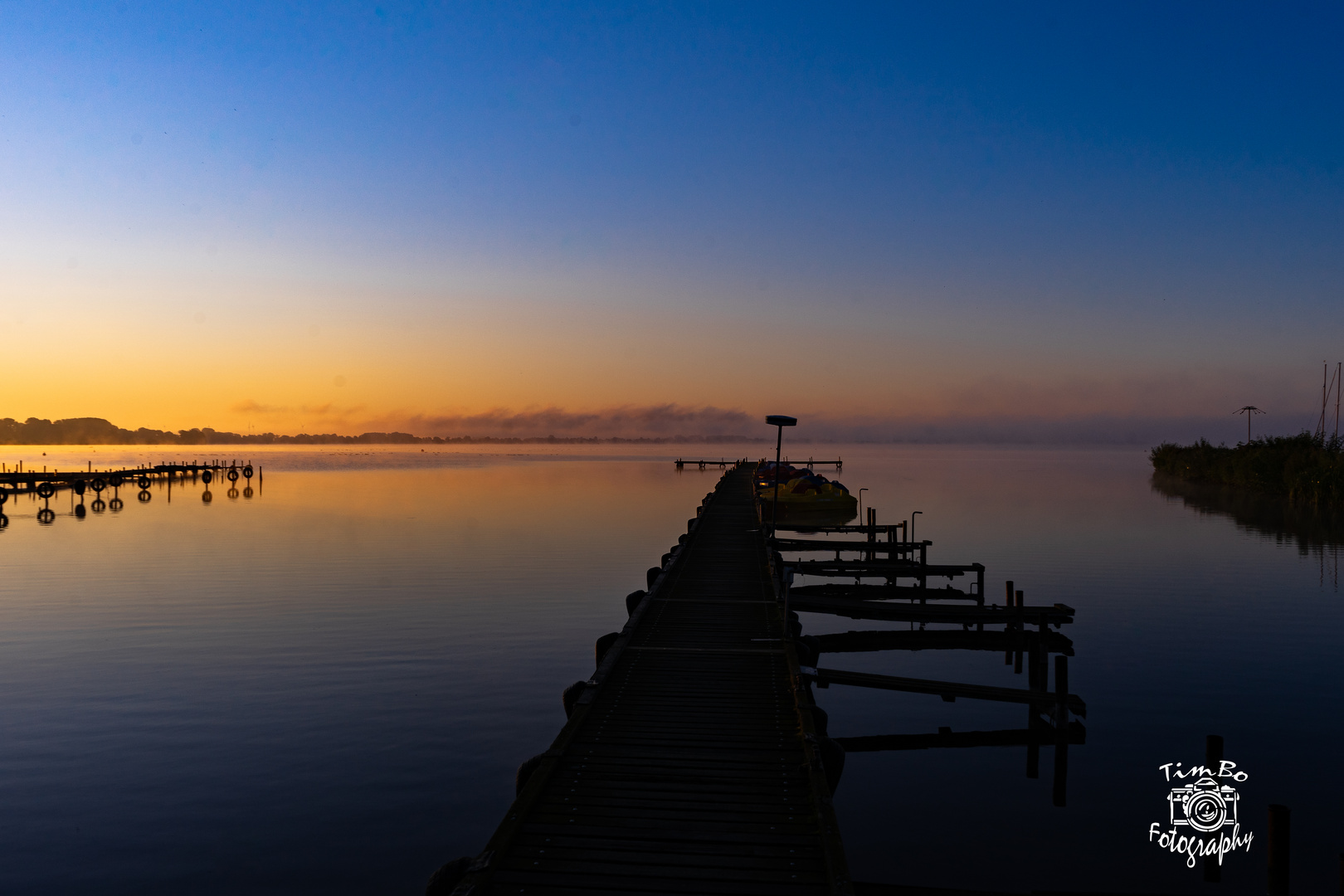 Sonnenaufgang Dümmer am Olga Hafen Juli 2020