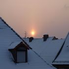 Sonnenaufgang "durch" Schnee