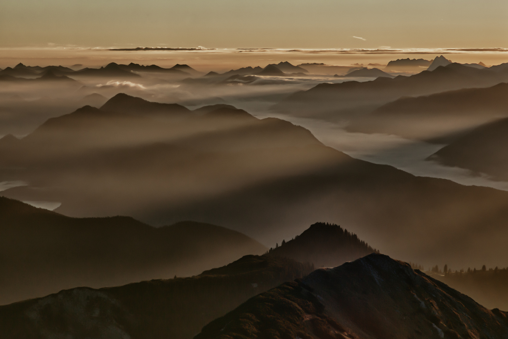 Sonnenaufgang Estergebirge