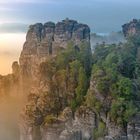 Sonnenaufgang Felsenlandschaft Sächsische Schweiz