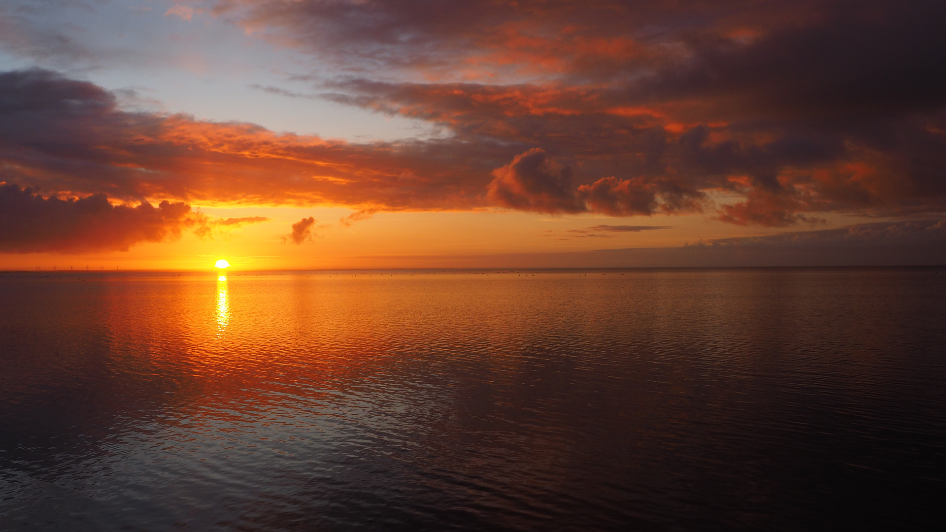 Sonnenaufgang Fjord/Dänemark