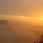 Sonnenaufgang für den Lilienstein