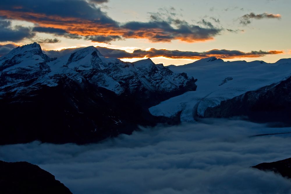 Sonnenaufgang Gandegghütte