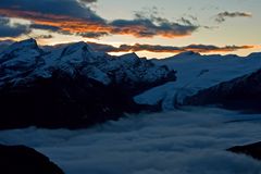 Sonnenaufgang Gandegghütte