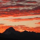 Sonnenaufgang gegen Bietschhorn