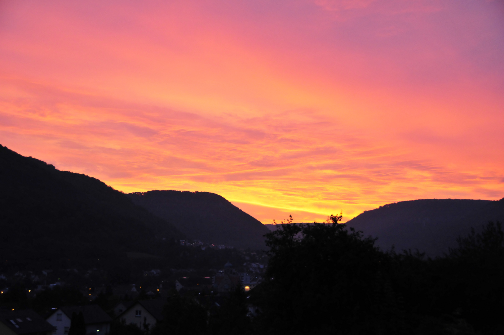 Sonnenaufgang-Geislingen an der Steige