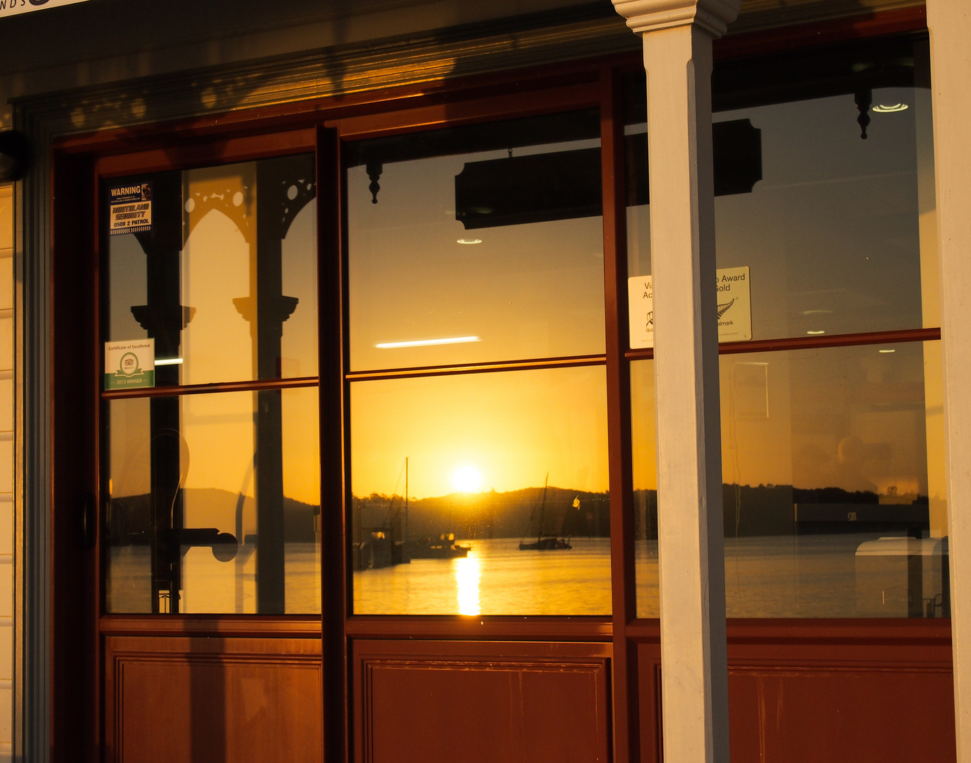 Sonnenaufgang gespiegelt