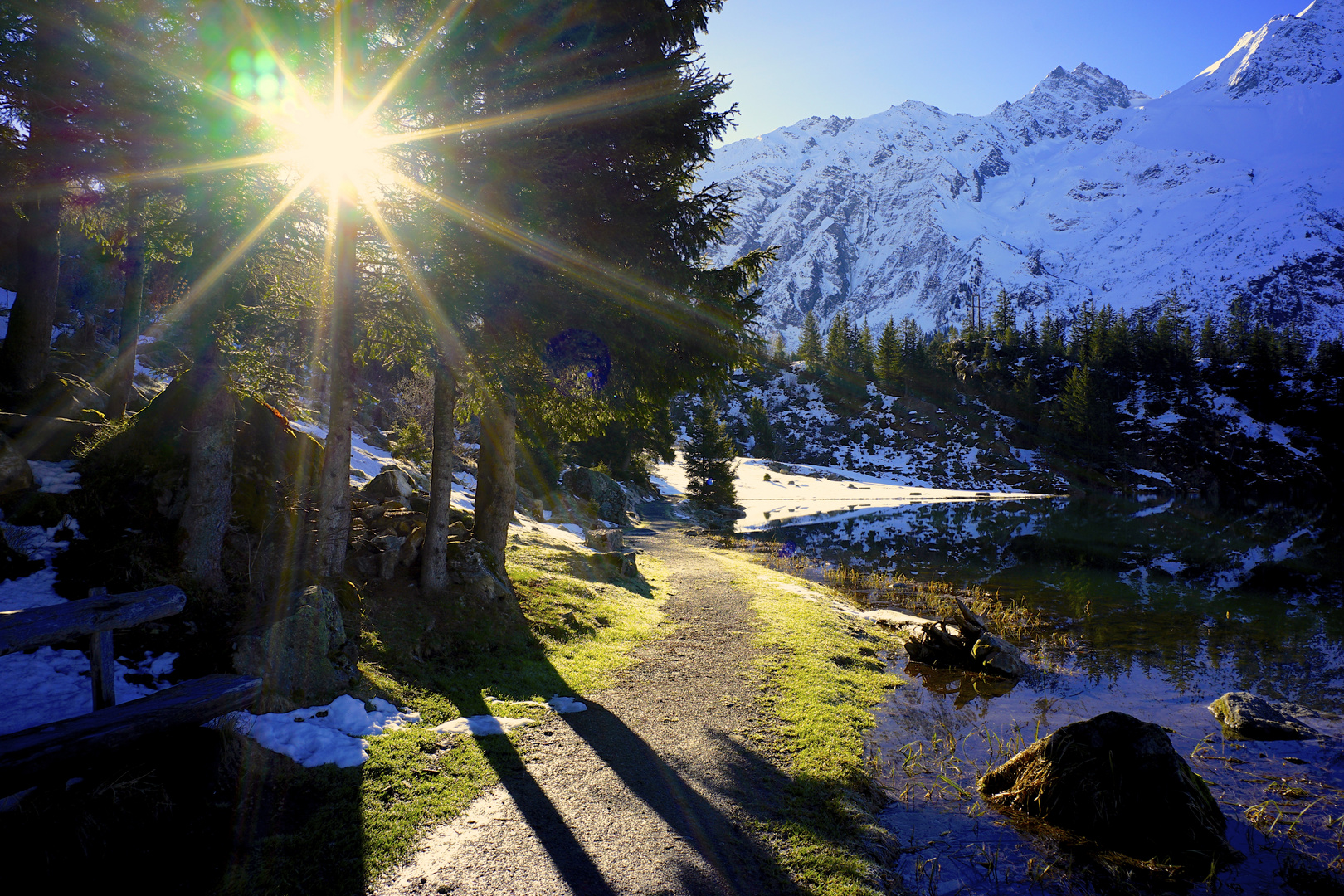 Sonnenaufgang , Golzernsee