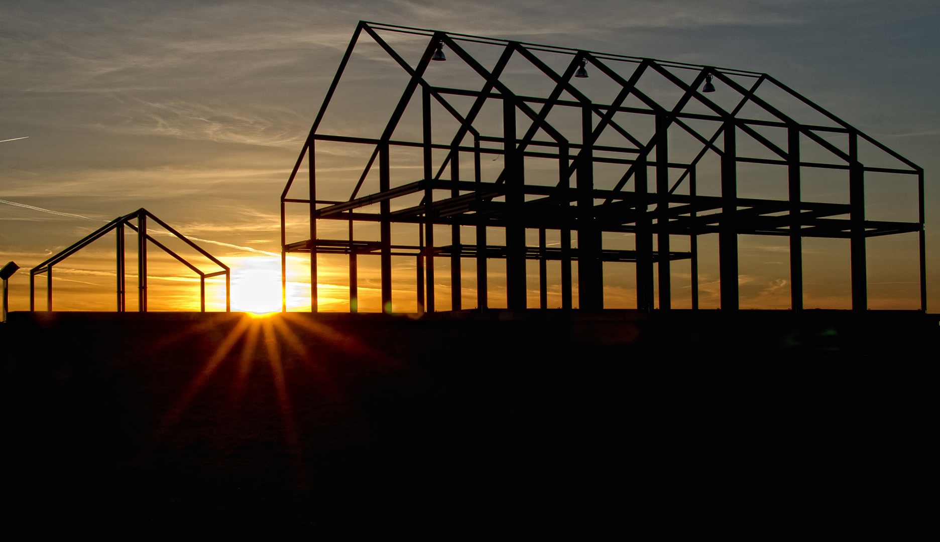 Sonnenaufgang Halde Norddeutschland