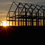 Sonnenaufgang Halde Norddeutschland