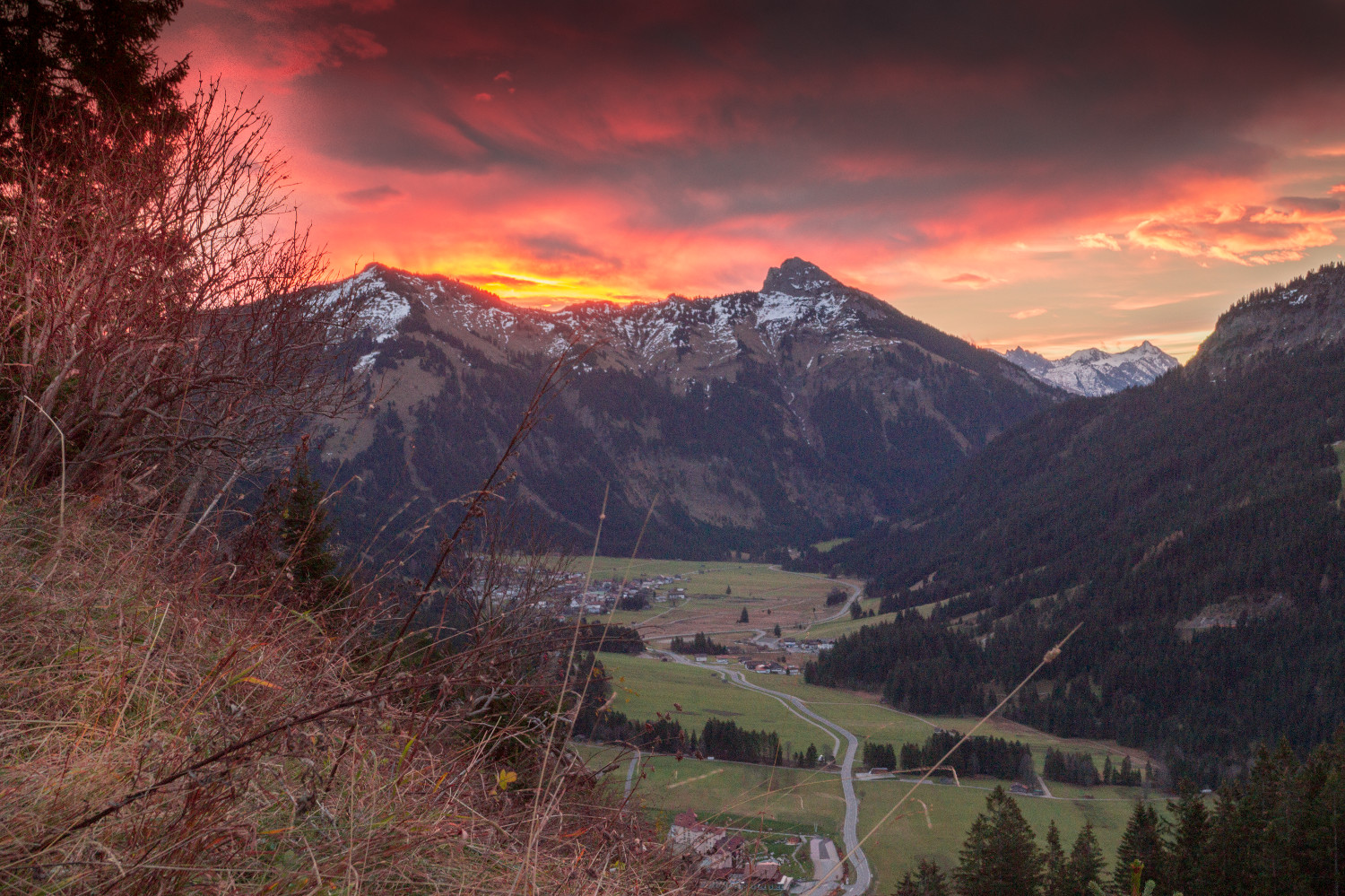 Sonnenaufgang Haller