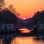 Sonnenaufgang Hamburg Ende März 2020