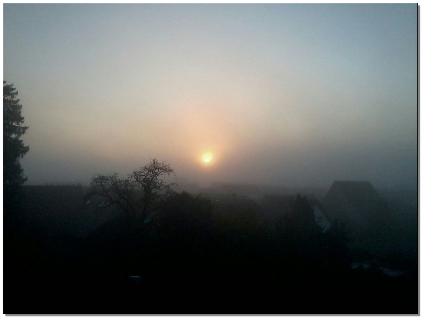 Sonnenaufgang, Herbstimpressionen