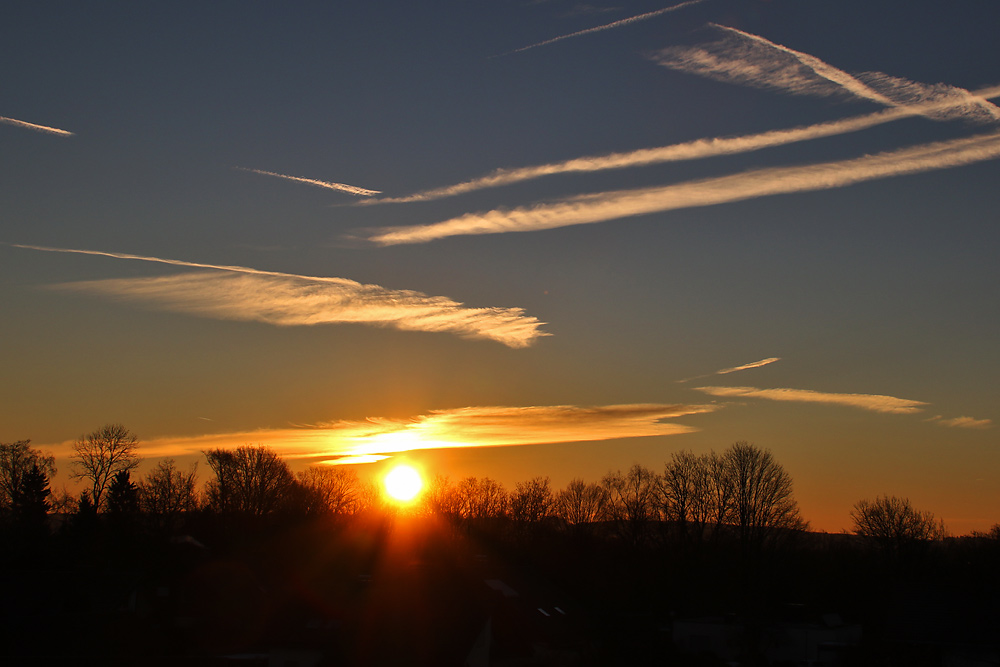 Sonnenaufgang heute morgen