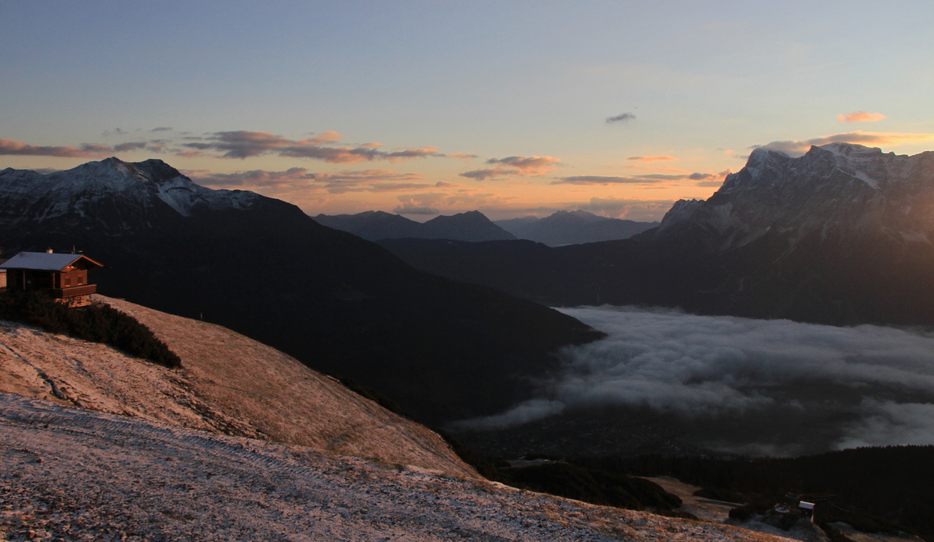 Sonnenaufgang heute Morgen in Tirol