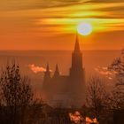 Sonnenaufgang hinter dem Ulmer Münster