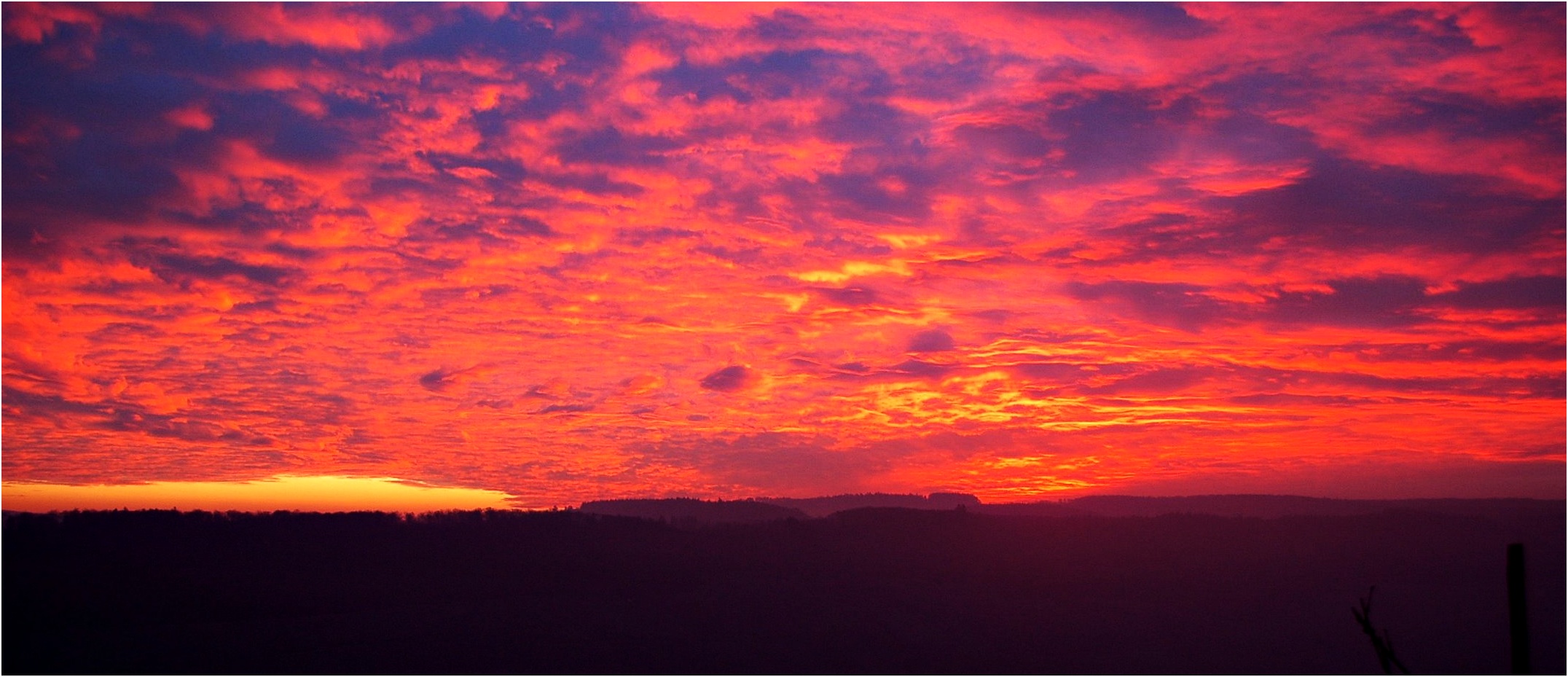 Sonnenaufgang / Hunsrück