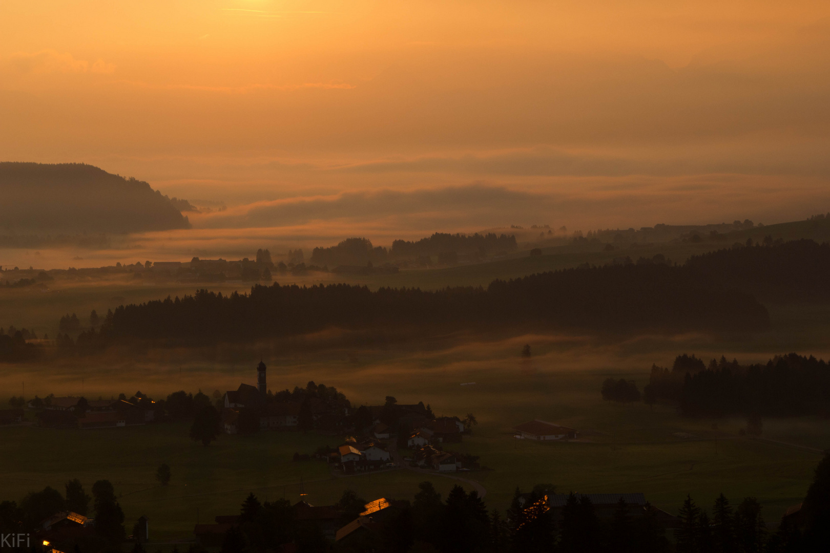 Sonnenaufgang im Allgäu