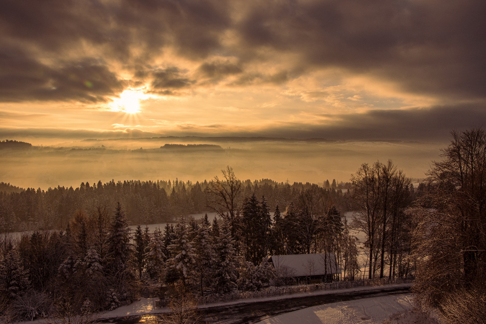 Sonnenaufgang im Allgäu