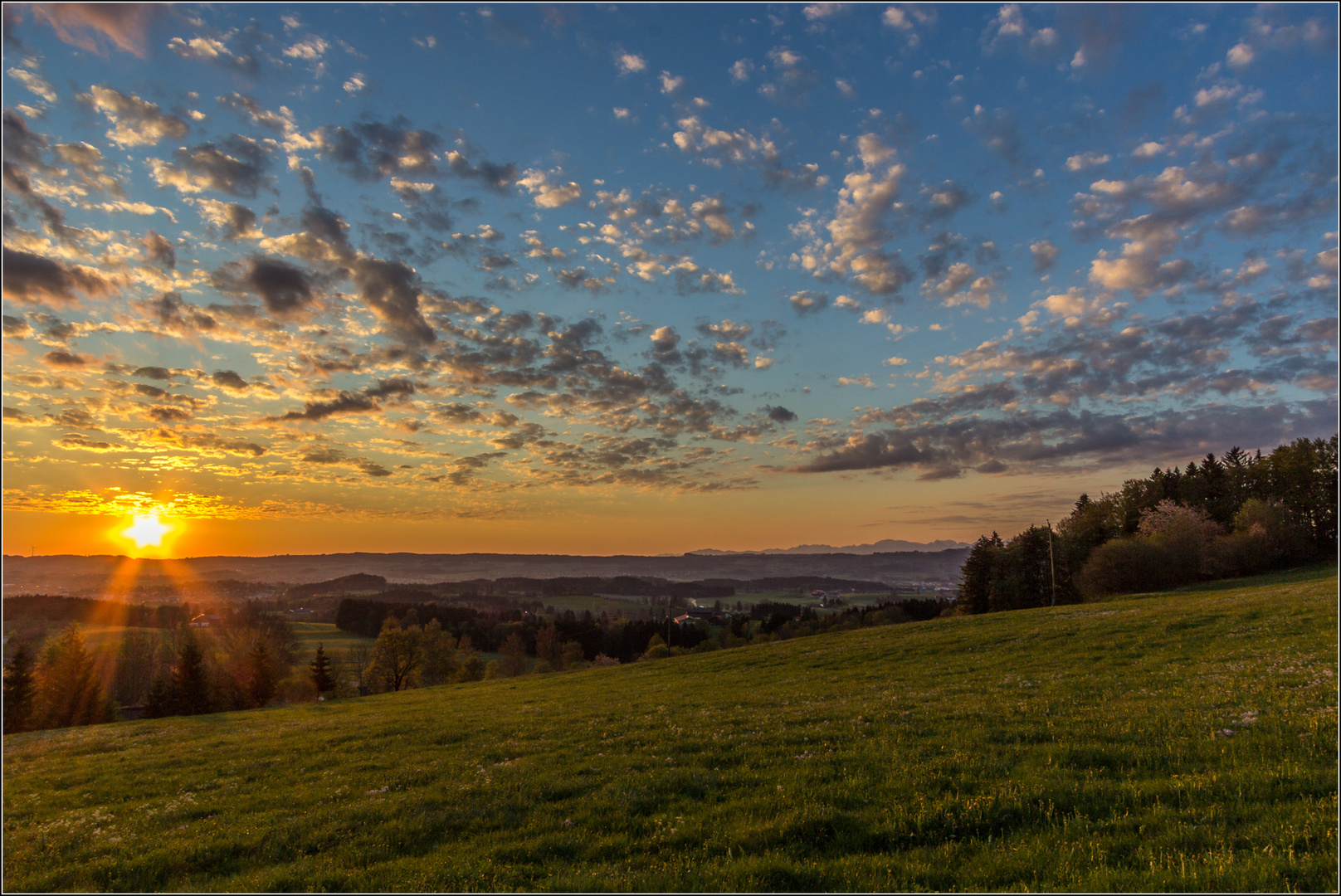 Sonnenaufgang im Allgäu