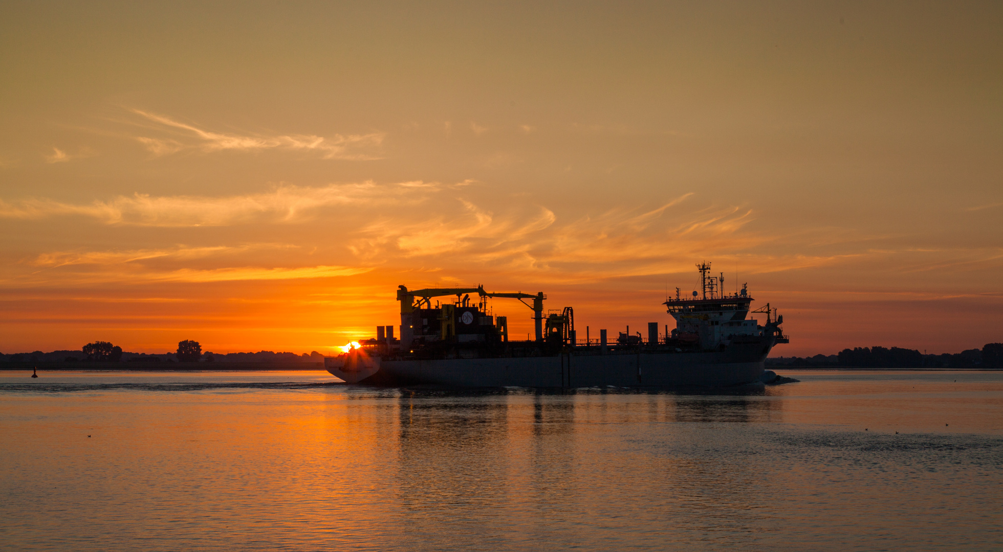 Sonnenaufgang im Alten Land