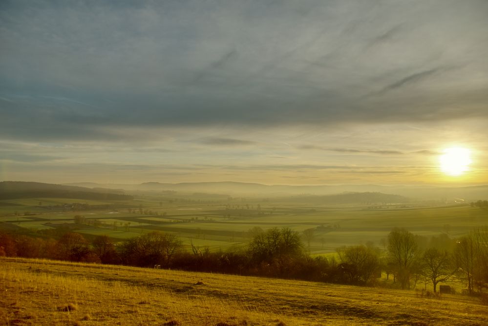 Sonnenaufgang im Altmühltal