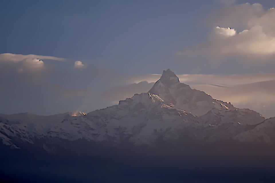 Sonnenaufgang im annapurna