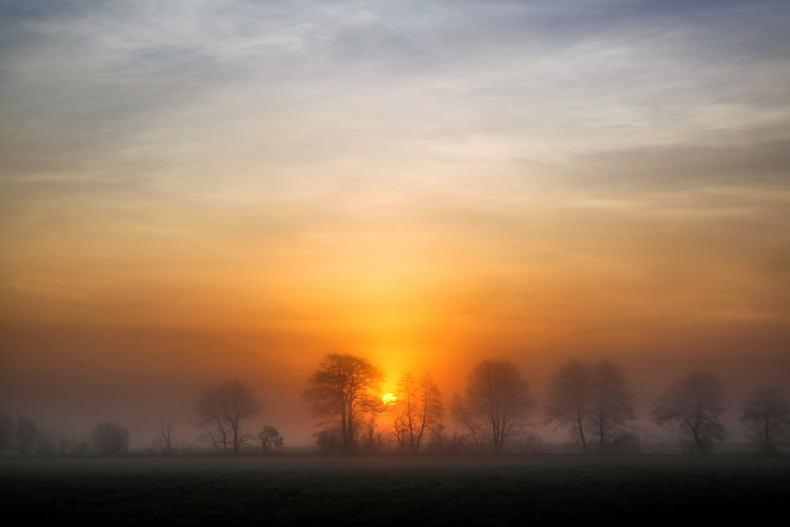 Sonnenaufgang im April 6:30 Uhr