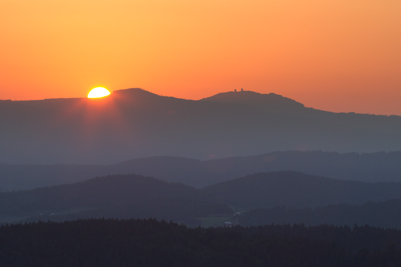 Sonnenaufgang im Bayerwald