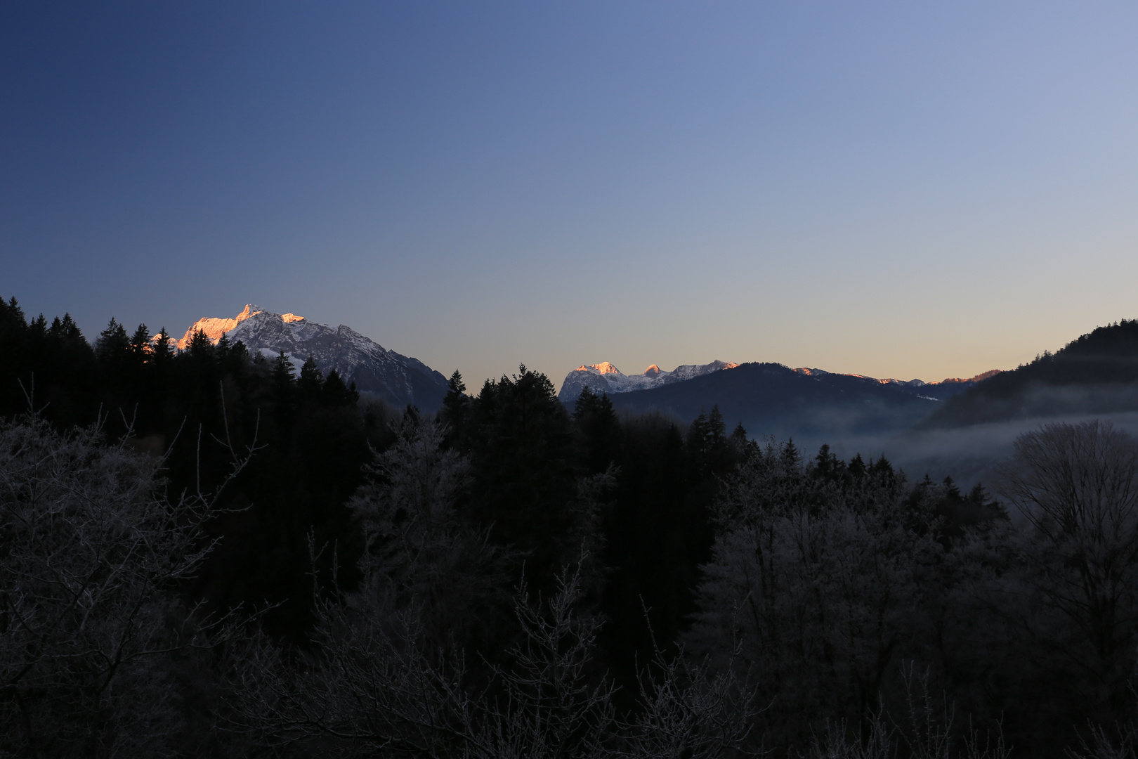 Sonnenaufgang im Berchtesgadener Land