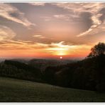 Sonnenaufgang im Bergischen Land